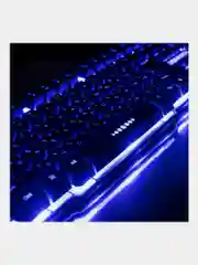 Клавиатура проводная SONNEN KB-7010,USB, 104 клавиши, LED подсветка, черная, 512653