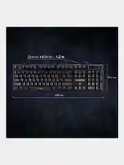 Клавиатура проводная SONNEN KB-7010,USB, 104 клавиши, LED подсветка, черная, 512653