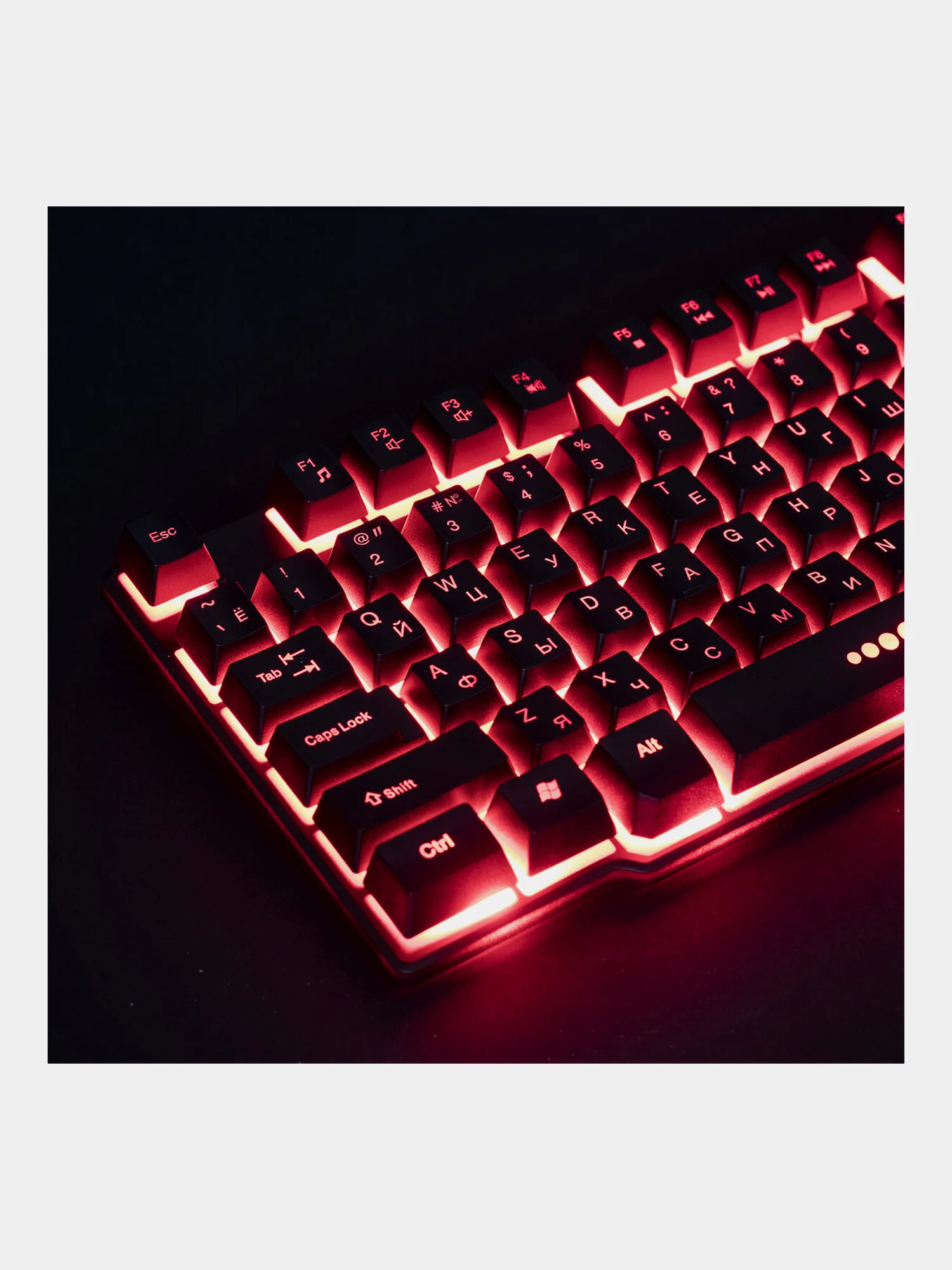 Клавиатура проводная SONNEN KB-7010,USB, 104 клавиши, LED подсветка, черная, 512653