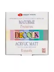 Белый акриловые краски матовые "Романтик" 9 цветов Невская палитра