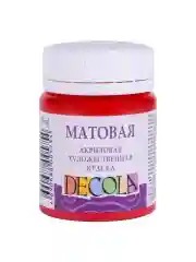 Акриловая краска матовая 50 мл красная
