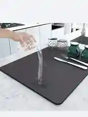 Впитывающий коврик для сушки посуды