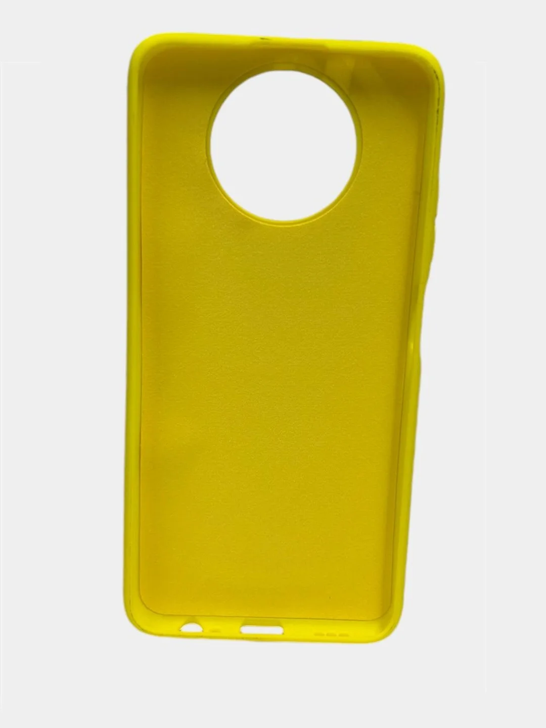 Желтый чехол SILICONE COVER для Xiaomi Note 9T