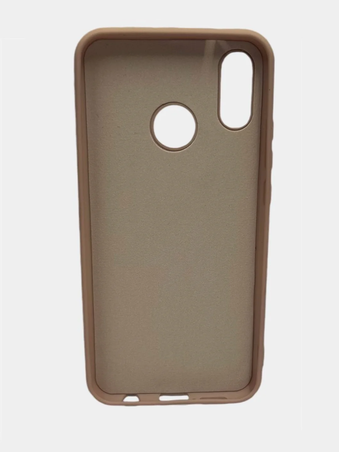 Бежевый защитный силиконовый чехол Silicone Cover HUAWEI P20 Lite 2018 / Nova 3E