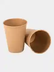 Одноразовые бумажные стаканы, стаканчики 350 мл, 50 штук, х/г, Laima Eco Craft, 608370