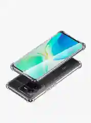 Чехол для Vivo S15 Pro, с усиленными углами, силиконовый, прозрачный