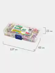 Набор Beads Set для творчества и рукоделия, 200 бусин, 10 видов, пастель, нить, Brauberg