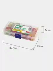 Набор Beads Set для творчества и рукоделия, 200 бусин, 10 видов, прозрачные, нить, Brauberg