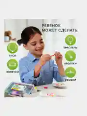Набор Beads Set для творчества и рукоделия из бисера, 6000 бусин, 24 вида, нить, Brauberg