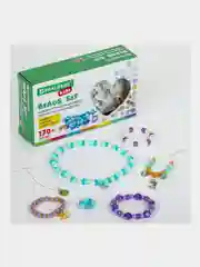 Набор Beads Set для творчества Русалки, 170 бусин, 6 метал. шармов, резинка, Brauberg Kids