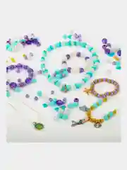 Набор Beads Set для творчества Русалки, 170 бусин, 6 метал. шармов, резинка, Brauberg Kids