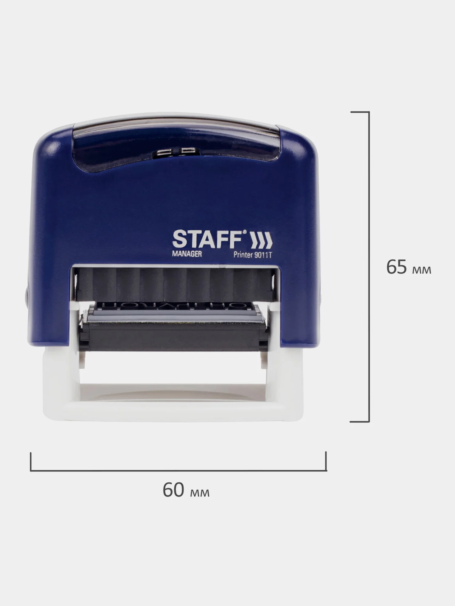 Штамп стандартный STAFF Printer 9011T "ОПЛАЧЕНО", оттиск 38 х 14 мм, 237421