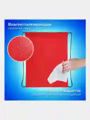Сумка для сменной обуви, мешок для сменки Пифагор, 1 отделение, красный, 271616