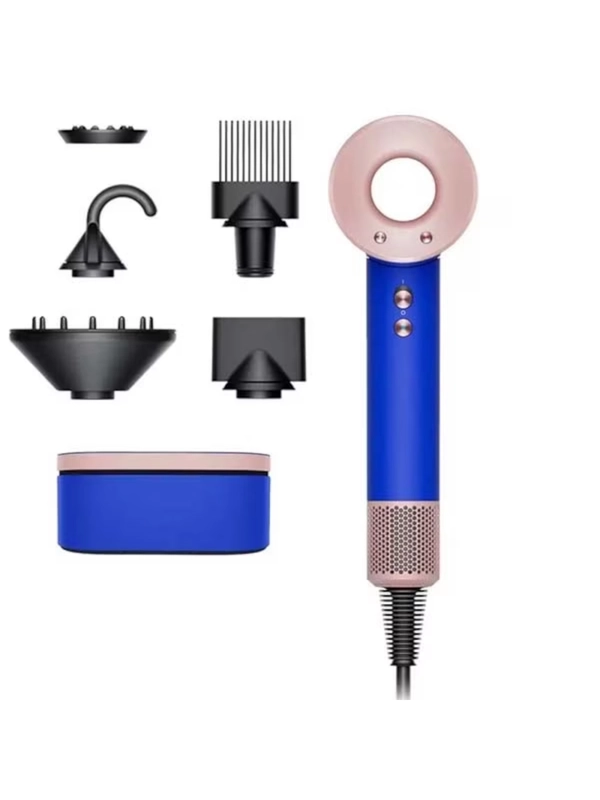 Фен Dyson Supersonic HD07 Blush Blue 1600 Вт Ионизация, 5 насадок