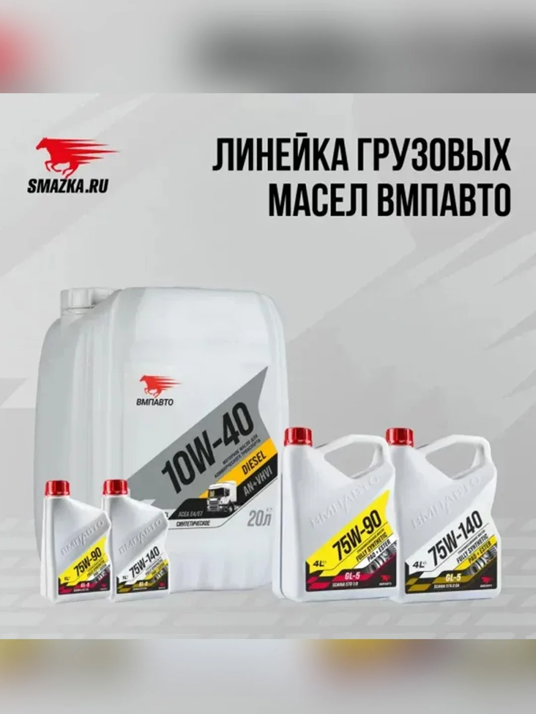 Масло трансмиссионное ВМПАВТО 75W-140 GL-5, канистра 1 л