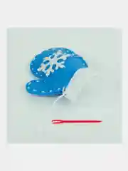 Набор для шитья игрушки Юнландия Зимний, кукла из фетра, 4 штуки, швейный набор детский