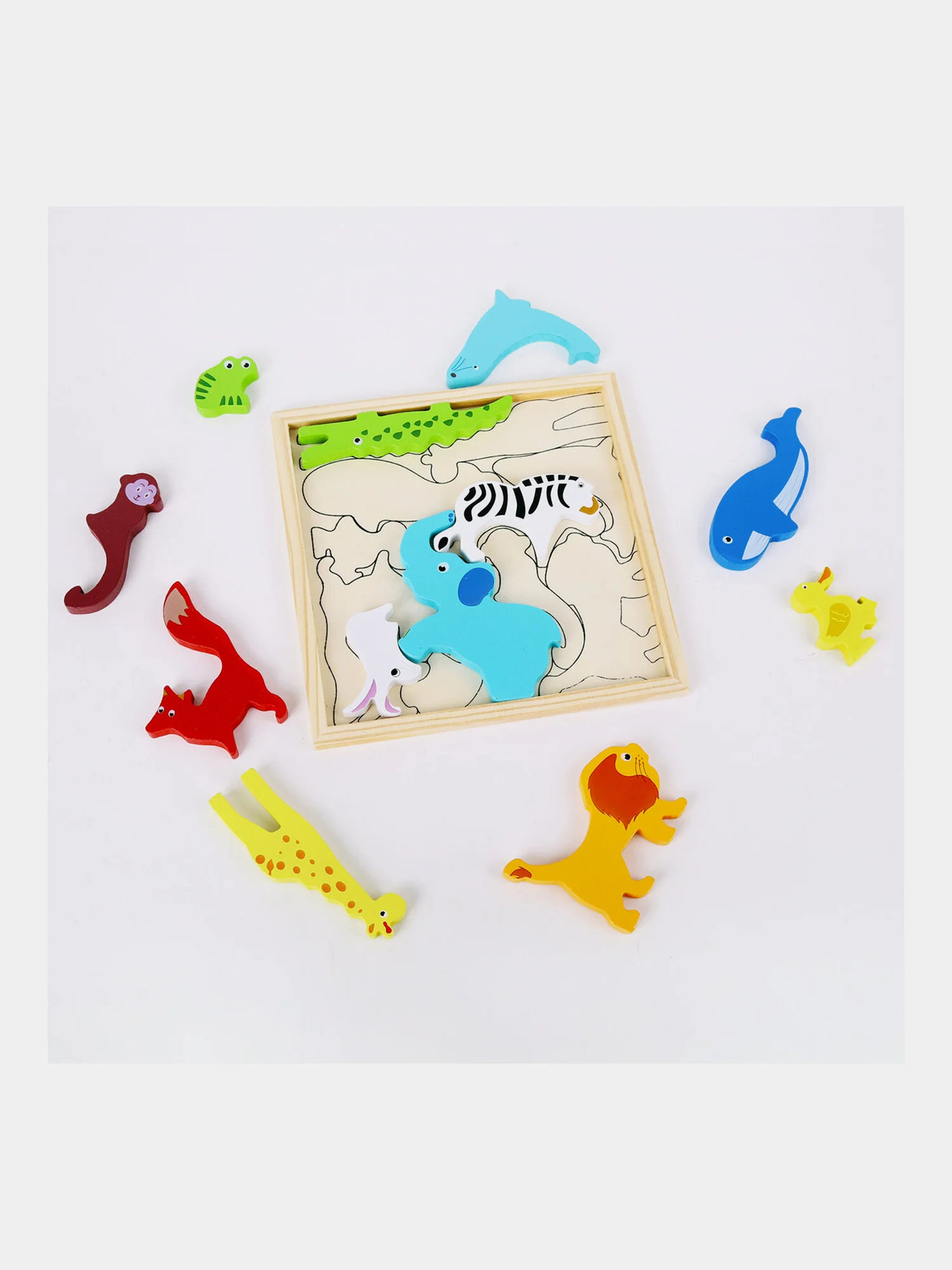 Пазл для малышей Brauberg Kids, 665250, деревянный Монтессори от 3 лет, сортер головоломка