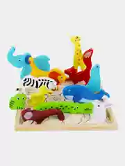 Пазл для малышей Brauberg Kids, 665250, деревянный Монтессори от 3 лет, сортер головоломка