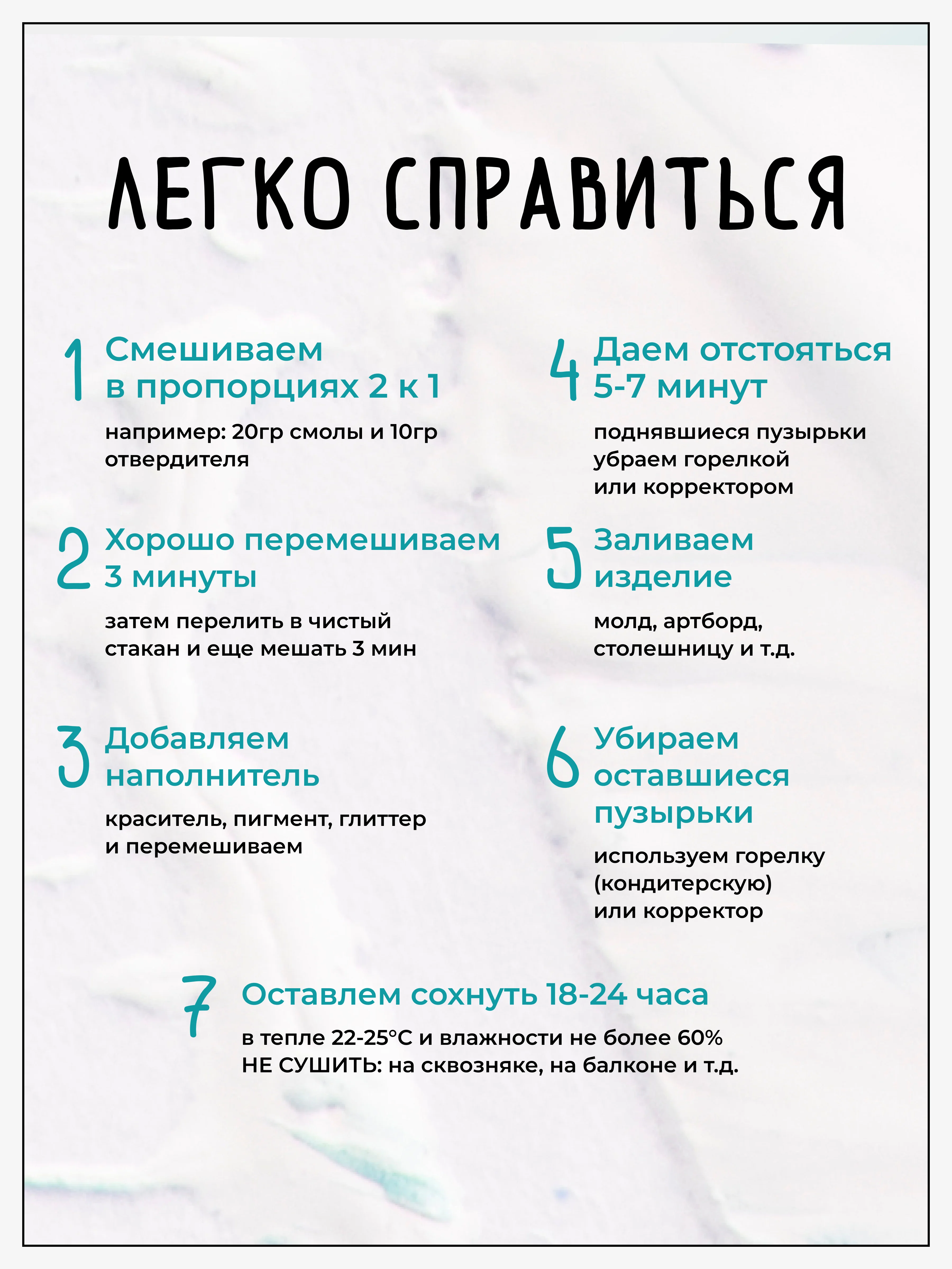 Эпоксидная смола с отвердителем, густая