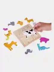 Пазл для малышей Brauberg Kids, 665251, деревянный Монтессори от 3 лет, сортер головоломка