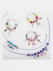Набор для создания украшений Brauberg Kids, для девочек подарочный, бижутерия 90 элементов
