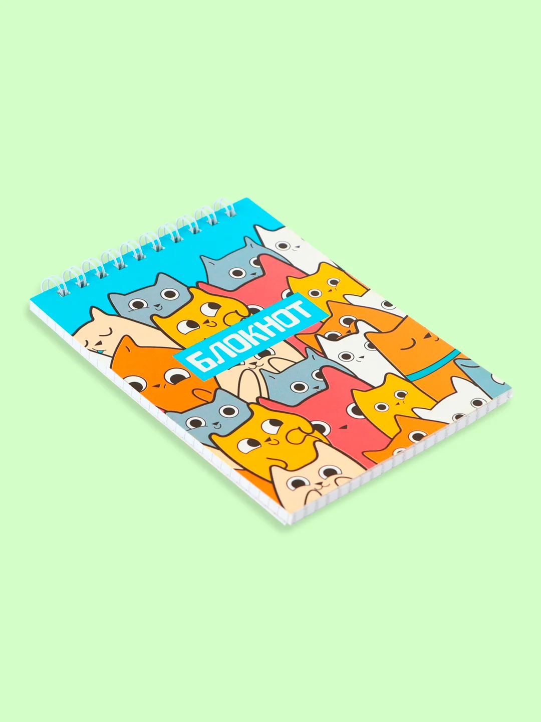Молочный блокнот/скетчбук/ежедневник/записная книжка/смешбук/кешбук с котиками, котоблокнот