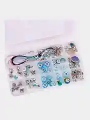 Набор для создания украшений Brauberg Kids, для девочек подарочный бокс, бижутерия 66 элем