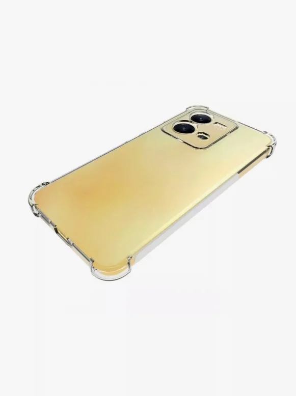 Чехол для Vivo V25 5G, V25e, Vivo X80 Lite, с усиленными углами, силиконовый, прозрачный