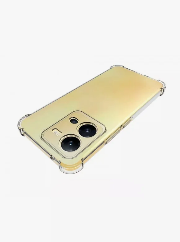 Чехол для Vivo V25 5G, V25e, Vivo X80 Lite, с усиленными углами, силиконовый, прозрачный