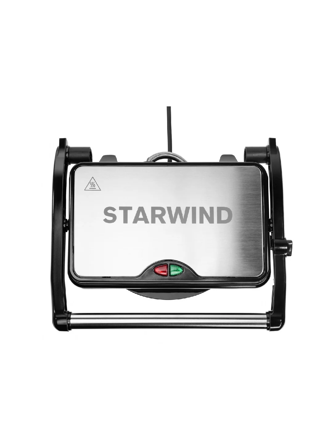 Электрогриль StarWind SSG2040, серебристый и черный