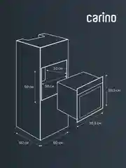 Встраиваемый электрический духовой шкаф CARINO CB6EC68122 CB6EM68122