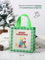 Подарочный пакет Новогодний, Рождественская крафт коробка для упаковки новогоднего подарка