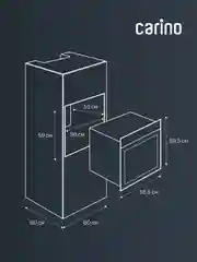 Встраиваемый электрический духовой шкаф CARINO CB6EC68122 CB6EM68122