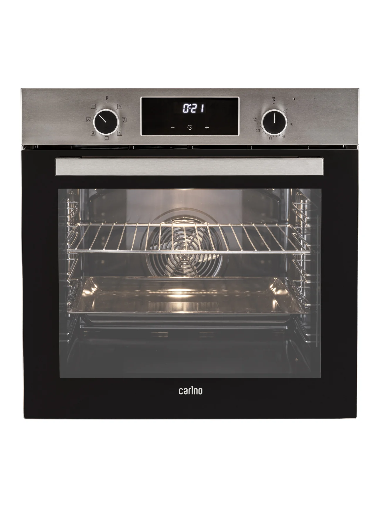 Серебряный встраиваемый электрический духовой шкаф CARINO CB6EC68122 CB6EM68122