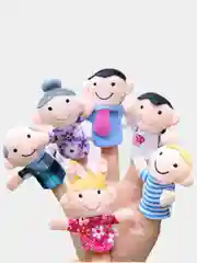 Бежевый пальчиковая игра Семья, Животные, куклы на палец, театр