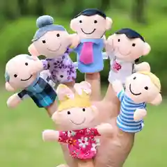 Пальчиковая игра Семья, Животные, куклы на палец, театр