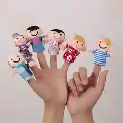 Пальчиковая игра Семья, Животные, куклы на палец, театр