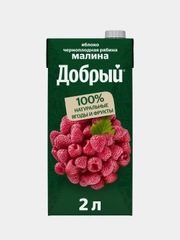 Нектар Добрый Яблоко-Малина-Рябина, 2л
