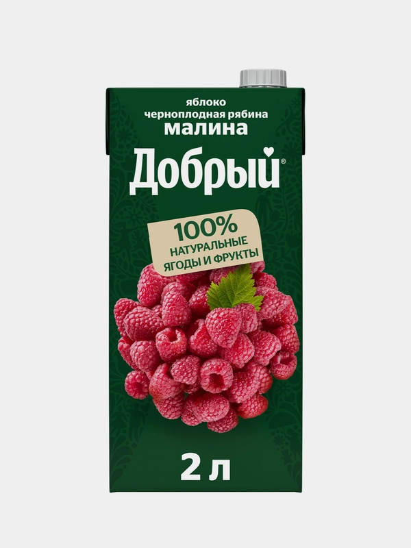 Нектар Добрый Яблоко-Малина-Рябина, 2л