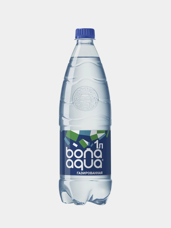 Вода питьевая BonaAqua, газированная, 1л