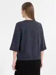 Индиго джемпер женский с люрексом