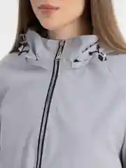 Серый меланж ветровка женская весна-осень, XL - 6XL