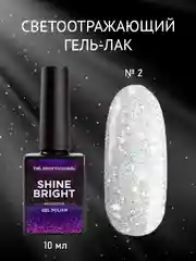 Серый металлик гель-лак светоотражающий TNL Shine Bright