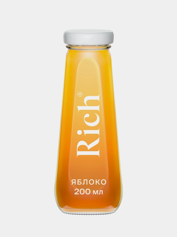 Сок Rich Яблочный, 200 мл, стекло