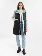 Черный куртка жилет женский утепленный
