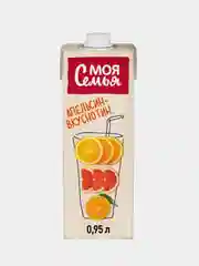 Напиток сокосодержащий Моя Семья, из апельсина, мандарина и грейпфрута, 950мл