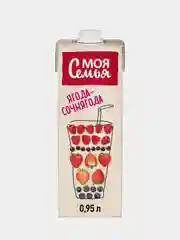 Напиток сокосодержащий Моя Семья "Ягода-Сочнягода", фруктово-ягодный, 950 мл