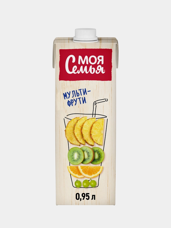 Напиток сокосодержащий Моя Семья Мульти-Фрути, 950мл