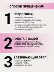 Розовый камуфлирующая база Foxy Expert для гель лака, френч база, база для маникюра