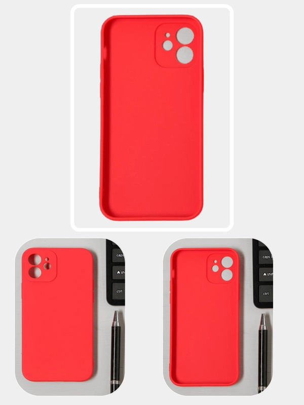 Чехол для iPhone 12 / Айфон 12 силиконовый с покрытием Soft Touch (противоскользящий)